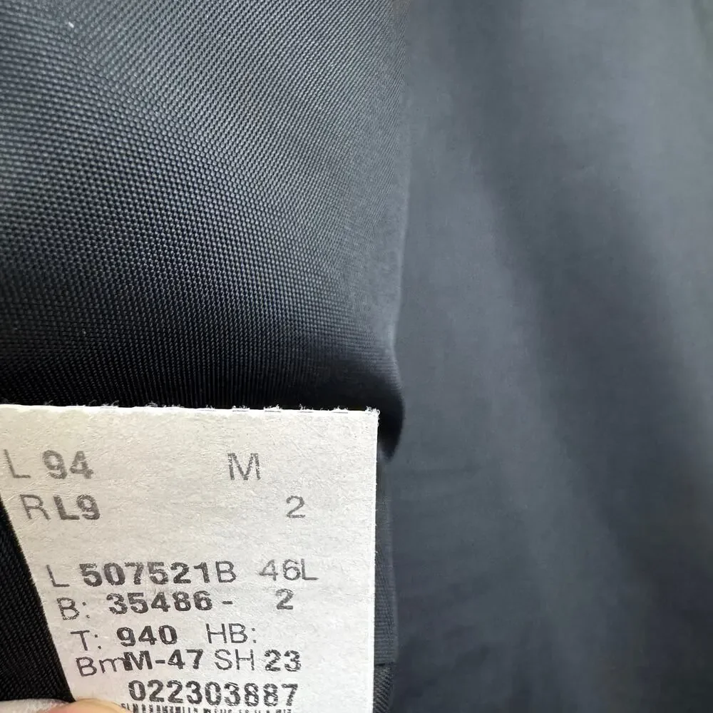 Ralph Lauren Mens Vintage 100% Wool Suit Jacket Blazer Size 46L Formal Wedding